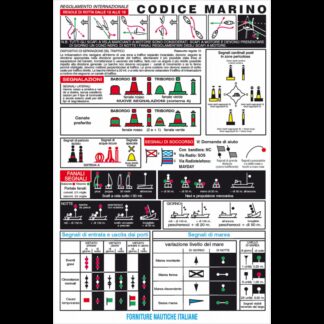Tabelle e Bandiere Adesive TABELLA CODICE MARINO CM. 16X24 ERREGRAFICA (acq.min. unità)