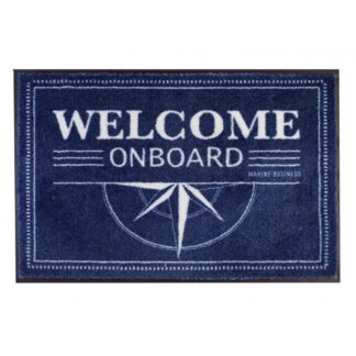 Tappeti in Corda, Stuoino ZERBINO WELCOME BLU 75X50 Marine Business (acq.min. unità)