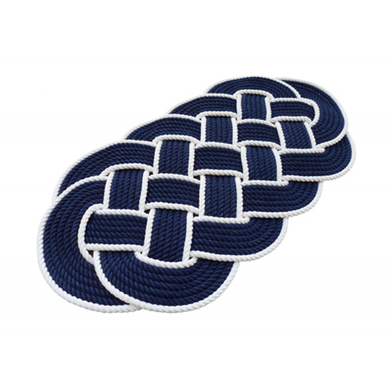 Tappeti in Corda, Stuoino TAPPETO BLU-BIANCO 600X330 CAVALIERI (acq.min. unità)