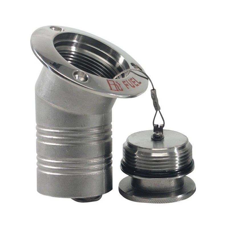 Tappi imbarco in Acciaio Inox TAPPO INOX 316 FUEL INCLINATO Marine Town (acq.min. unità)