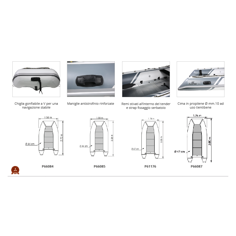 Tender TENDER PLASTIMO P310 HA Plastimo (acq.min. unità) - immagine 2