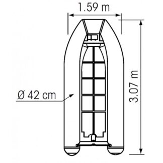 Tender TENDER YACHT ALLUMINIO 3,4 MT Plastimo (acq.min. unità)