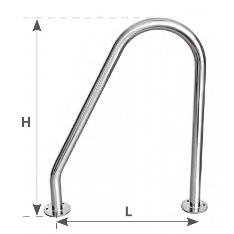 Plancette di Poppa TIENTIBENE ALTO IN ACCIAIO INOX (acq.min. unità) - immagine 2