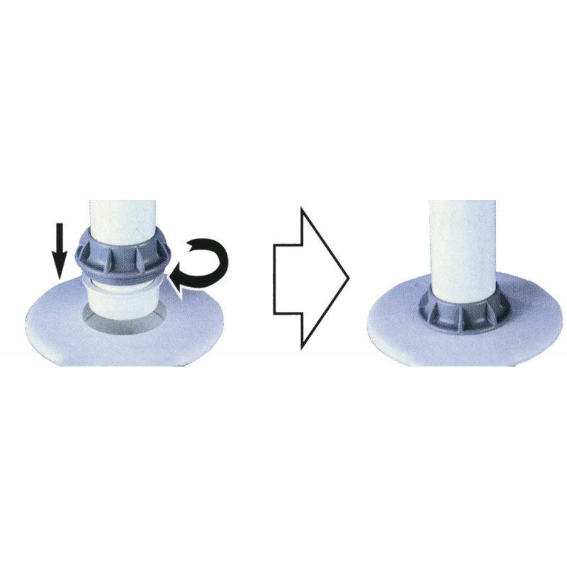 Tavoli e Supporti per Tavoli TUBO SUPPORTO FISSO H mm. 610 Nuova Rade (acq.min. unità) - immagine 2