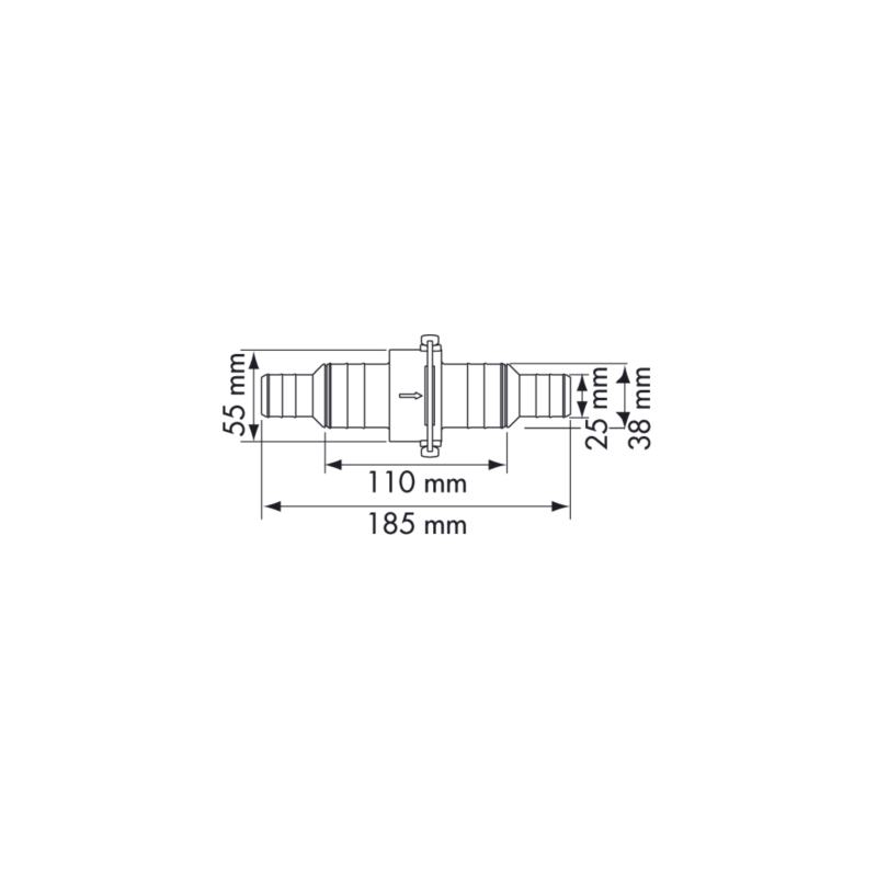 Valvole VALVOLADI NON RITORNO Ø MM. 25/38 Plastimo (acq.min. unità) - immagine 2