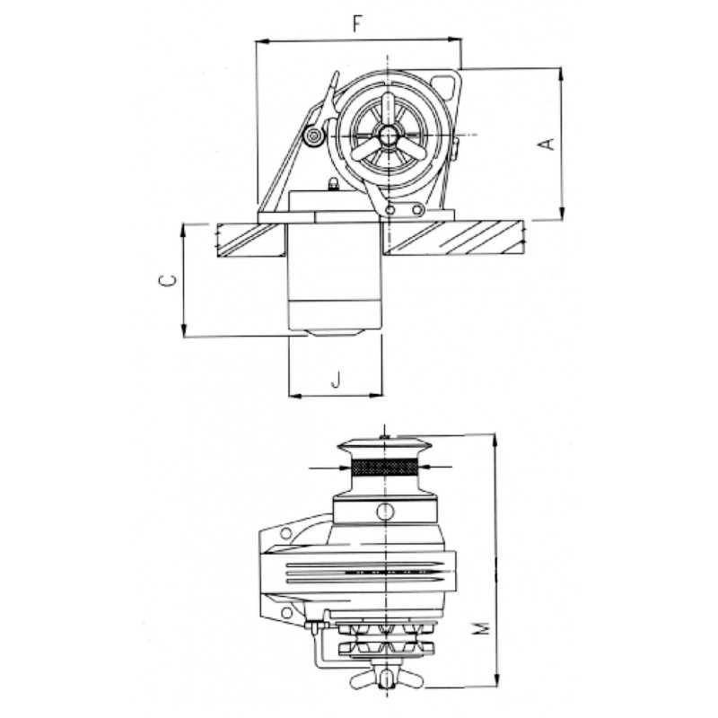 Verricelli Lofrans' COBRA 1000W.12V. mm. 8 Lofrans (acq.min. unità) - immagine 2