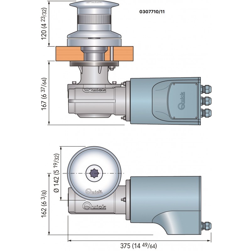 Verricelli Quick TUMBLER 1500W 12V CAMPANA Ø MM.142 Quick (acq.min. unità) - immagine 2
