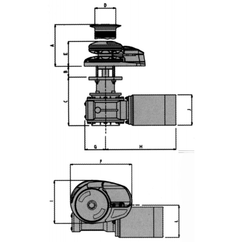 Verricelli Lofrans' X2 ALLUMINIO BASSO 1500W.12V. MM.8 Lofrans (acq.min. unità) - immagine 2