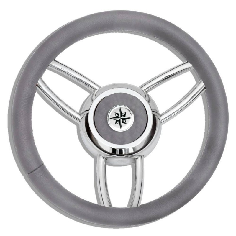 Ruote Timoni e Volanti RUOTA TIMONE T26 GRIGIO Ø MM.350 Savoretti (acq.min. unità)