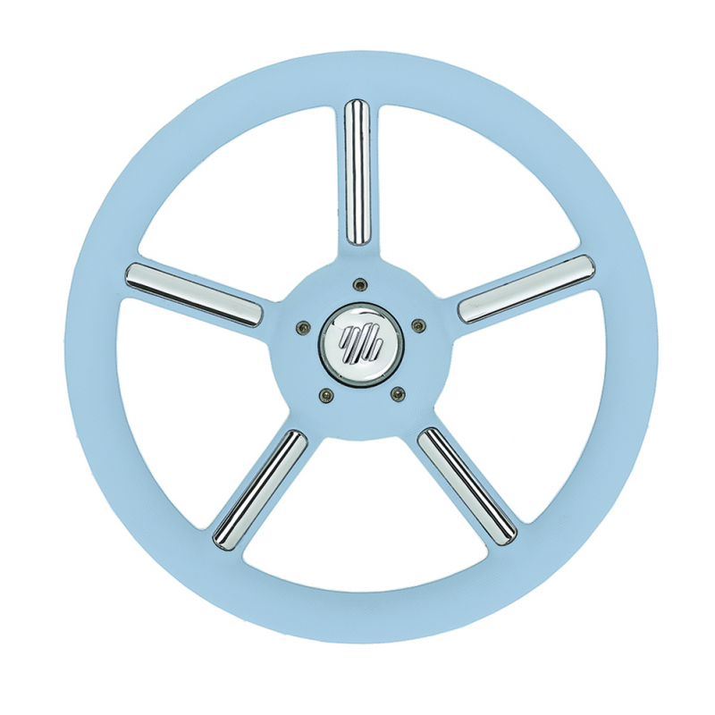 Ruote Timoni e Volanti RUOTA TIMONE V56 CELESTE Ø MM.350 Ultraflex (acq.min. unità)