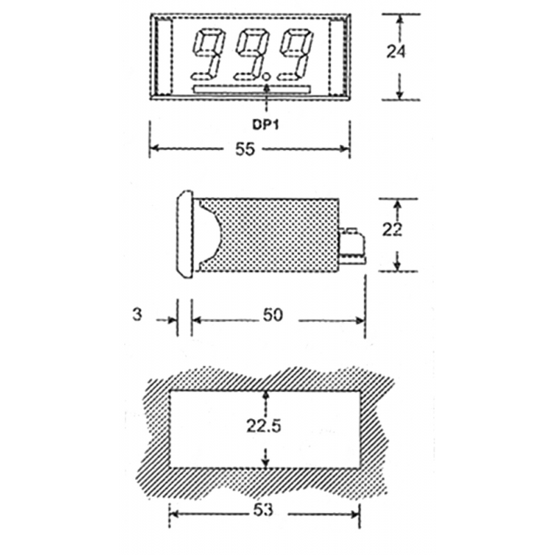 Indicatori Digitali VOLTMETRO DIGITALE Binding Union (acq.min. unità) - immagine 2
