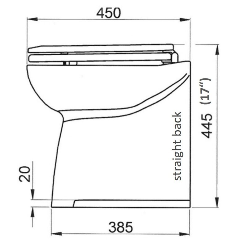 Wc Marini WC DELUX 14" ACQUA DOLCE 24V SOFT Jabsco (acq.min. unità) - immagine 2