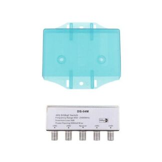 Commutatore SAT Commutatore SAT Mediasat SWI 410 B Diseq Switch 4x1 Silver (ord.min.1.00 unità)