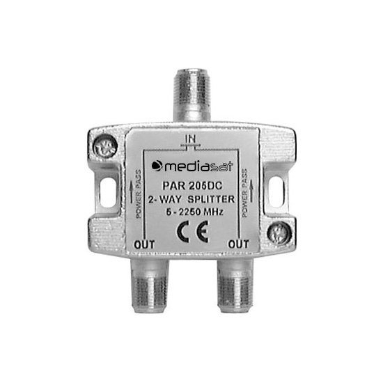 Splitter antenna Mediasat PAR 205 DC Partitore Passivo con 2 Uscite Si Splitter antenna (ord.min.1.00unità)