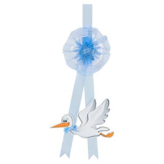 Fiocco nascita Fiocco nascita Baby Idea Fc ci p Cicogna piccola Azzurro (ord.min.1.00 unità)