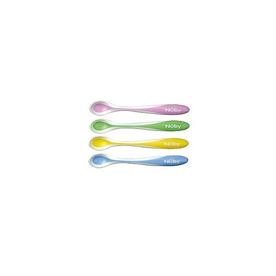 Set posate infanzia Cucchiaini infanzia termosensibili Nuby ID5277 Assortito (ord.min.1.00 unità)