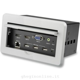 Hub multiporta HUB Startech.Com BOX4HDECP2 Box Audio Video Sale Conferenze 4K Silver (ord.min.1.00 unità)