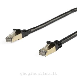 Cavo di rete Cavo di rete Startech.Com 6ASPAT5MBK Patch Cable Black (ord.min.1.00 unità)