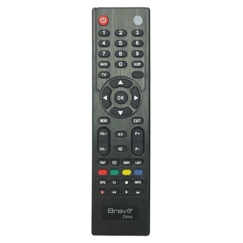 Telecomando tv Bravo 90402304 ZIPPY Black Telecomando tv (ord.min.1.00unità)