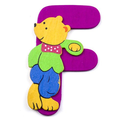 Accessorio decorativo Accessorio decorativo Baby Idea 23000936 Lettera F Assortito (ord.min.1.00 unità)