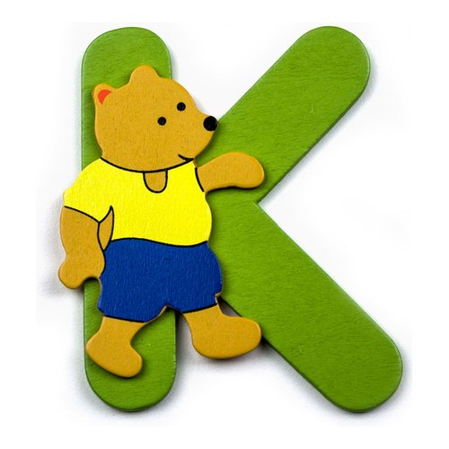 Accessorio decorativo Accessorio decorativo Baby Idea 23000941 Lettera K Assortito (ord.min.1.00 unità)