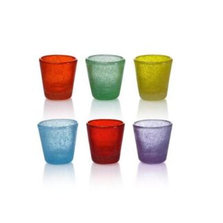 Set bicchieri Amicasa SA 128 LAURA Colori assortiti Set bicchieri (ord.min.1.00unità)