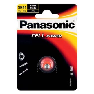 Batteria bottone Batteria Panasonic SR 41EL 1B 384 392 (ord.min.1.00 unità)