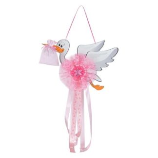 Fiocco nascita Fiocco nascita Baby Idea CI IR Cicogna intermedia Rosa (ord.min.1.00 unità)