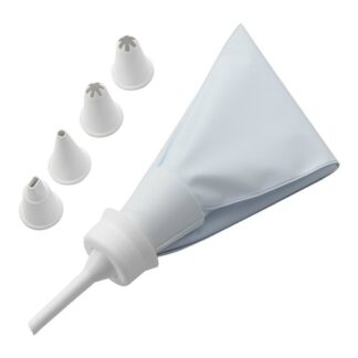 Sacco decoratore dolci Sacco decoratore dolci Pedrini 240 con 5 beccucci Bianco (ord.min.1.00 unità)