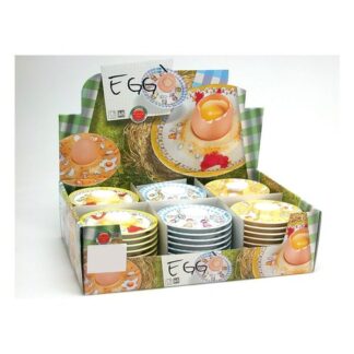 Porta uovo Porta uovo Vivenzi Produzioni 409D EGG O piattino melamina Assortito (ord.min.1.00 unità)