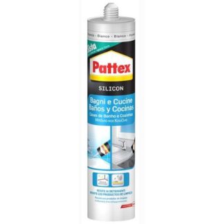 Silicone acetico Silicone acetico Pattex 3032437 Bagni e cucine Eco Cart Bianco (ord.min.1.00 unità)