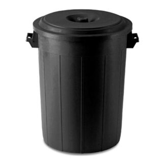Bidone Bidone Stefanplast 25080+25980 con coperchio Nero (ord.min.1.00 unità)