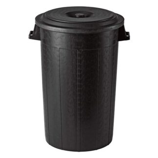 Bidone Bidone Stefanplast 25110+25990 con coperchio Nero (ord.min.1.00 unità)