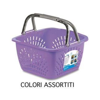 Cesta multiuso Cesta Stefanplast PR0163 VENTO con manici Assortito (ord.min.1.00 unità)