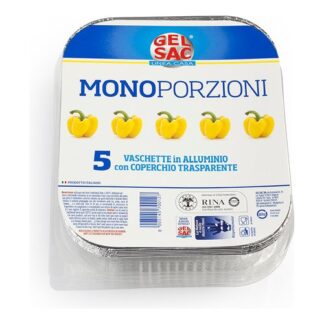 Set vaschette monouso Set vaschette monouso Gel Sac 700127 Gr109 Monoporzione (ord.min.1.00 unità)