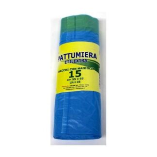 Set sacchi spazzatura Set sacchi spazzatura Gel Sac CO955138 con maniglie Azzurro (ord.min.1.00 unità)
