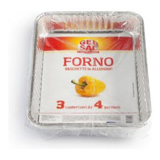 Set vaschette monouso Set vaschette monouso Gel Sac 700028 R11 4 Porzioni (ord.min.1.00 unità)