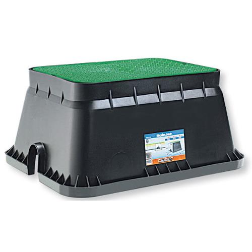 Pozzetto impianto irrigazione Pozzetto Claber 90510 RAINJET Grande con coperchio Nero e Verde (ord.min.1.00 unità)