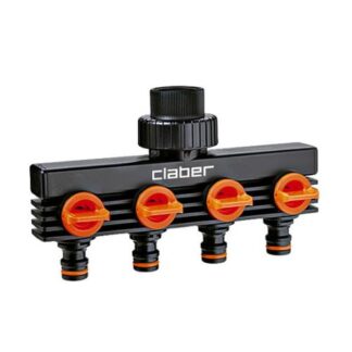 Presa rubinetto irrigazione Presa rubinetto irrigazione Claber 8581 GARDENLIFE 4 Vie innesto rapid (ord.min.1.00 unità)
