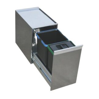Pattumiera differenziata incasso Pattumiera incasso Lavenox SY B 08 SYSTEM Inox (ord.min.1.00 unità)