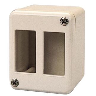 Scatola elettrica Scatola elettrica Poly Pool PP0154 esterna per 2 moduli Avorio (ord.min.1.00 unità)