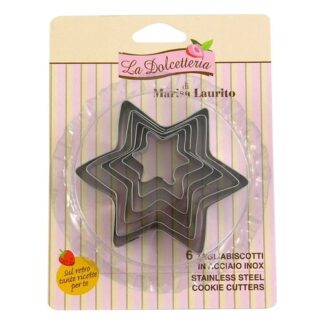 Stampo biscotti Formine biscotti Gp & Me 5035 LA DOLCETTERIA DI MARISA LAURITO Stella (ord.min.1.00 unità)
