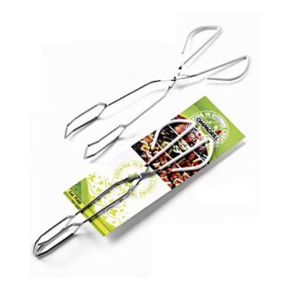 Pinza barbecue Ompagrill PI400 a forbice Cromo Pinza barbecue (ord.min.1.00unità)