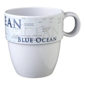 Tazza campeggio Tazza campeggio Brunner 0830024N C8C impilabile Bianco e Blu (ord.min.1.00 unità)