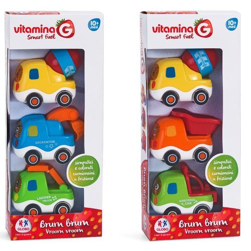 Prime attività Gioco prima infanzia Globo 05102 VITAMINA G Set 3 Veicoli emergenza fr (ord.min.1.00 unità)