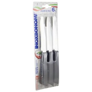 Set coltelli tavola Set coltelli Coltellerie Inox Bonomi 30006NSC lama dentata (11cm) Nero (ord.min.1.00 unità)