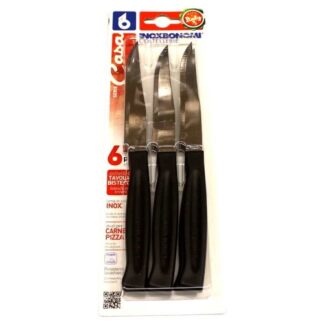 Set coltelli bistecca Set coltelli bistecca Coltellerie Inox Bonomi 82006N lama dentata (11c (ord.min.1.00 unità)