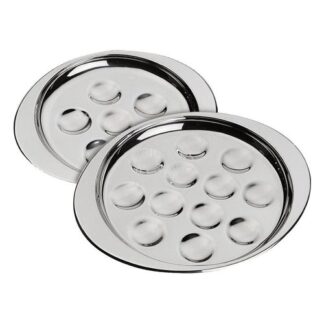Piatto lumache Piatto lumache Ilsa 0168006 6 Posti Cromo lucido (ord.min.1.00 unità)