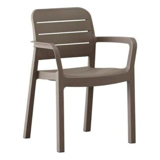 Sedia con braccioli Allibert K221208K587KK TISARA Cappuccino Sedia con braccioli da esterno (ord.min.1.00unità)