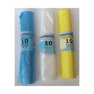 Set sacchi spazzatura Set sacchi spazzatura Gel Sac 972210HD ROTOSAC con legaccio Neutro (ord.min.1.00 unità)